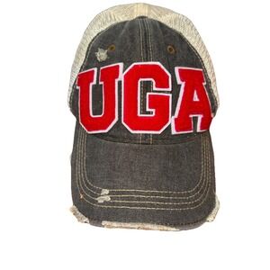UGA (University of Georgia) trucker cap Distressed Adjustable